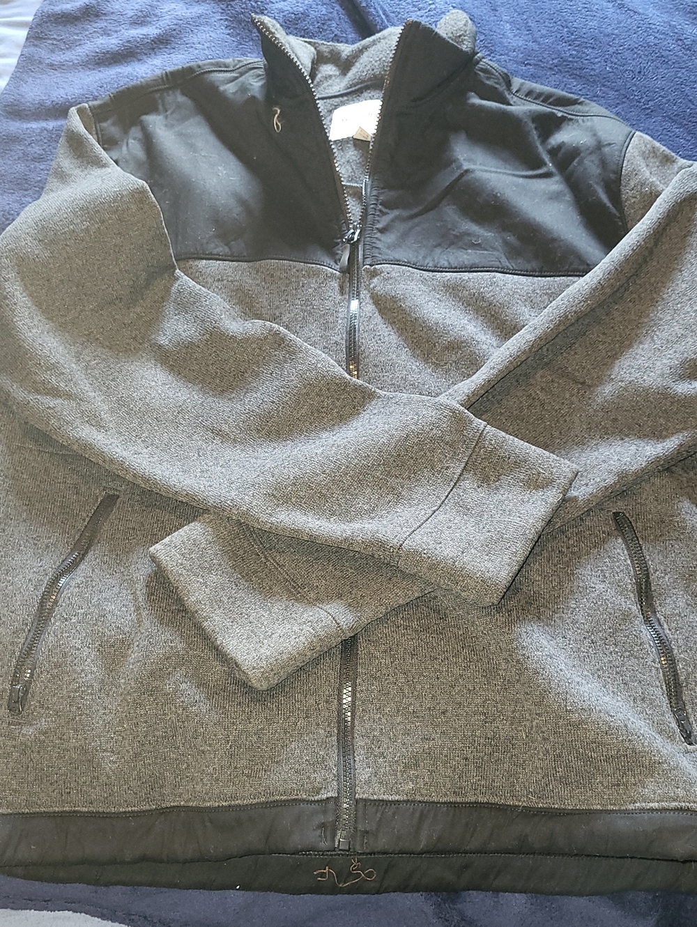 Goodfellow & Co Gray Jacket with Black Yoke